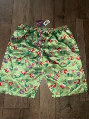Vintage Disney Little Mermaid Ariel Satin Pajama Shorts (XL) *NWT*